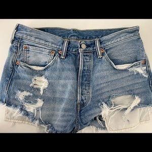 Levi’s Shorts- High Waisted Cutoffs Denim Cheeky